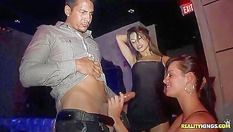 Sexy brunette with two sexy body and ass fuck